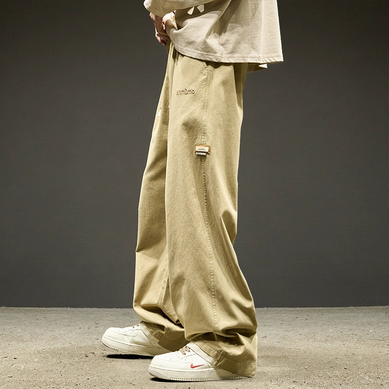 Straight-leg Pants Men Summer Thin Loose American Men's Casual Pants Boys Pants Paratroopers Cargo Pants Men's Pants