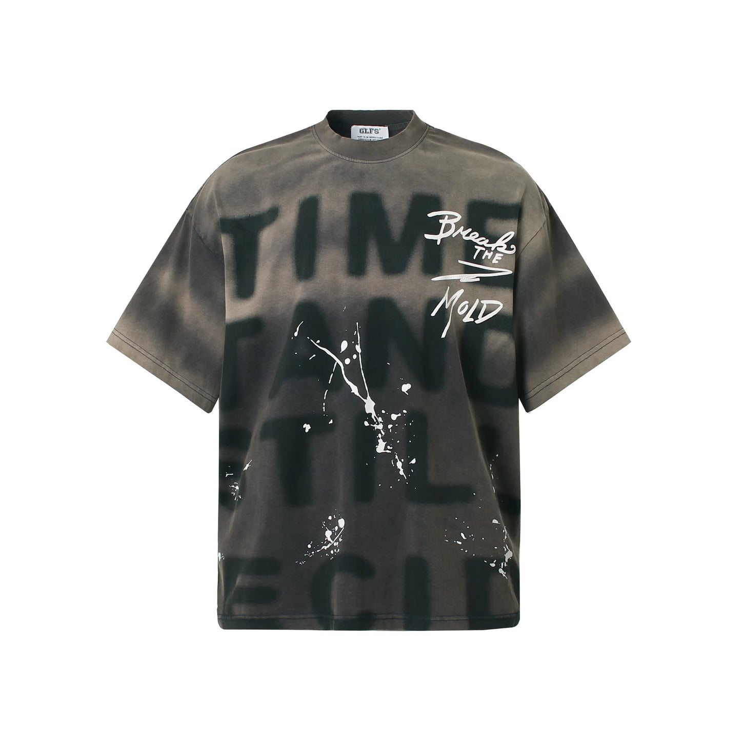 Hip Hop T-Shirt Men Streetwear 2025 Letter Graffiti Tie Dye T Shirt Harajuku Cotton Unisex Tops Tees Y2K Clothing