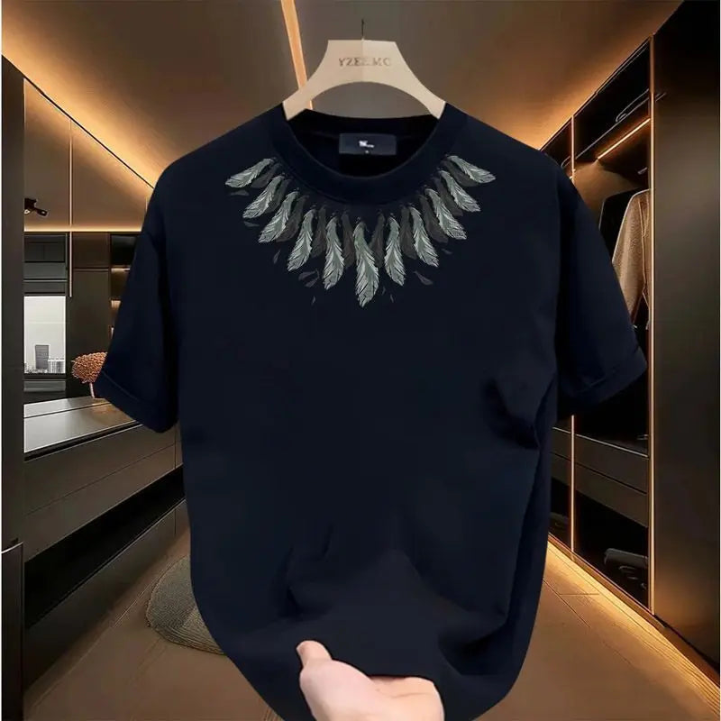 2025 Summer New Men T-shirt Men's Creative Printed Short Sleeve T shirt Male Cotton T-shirt Funny Cool Tee For Man Tops Clothing