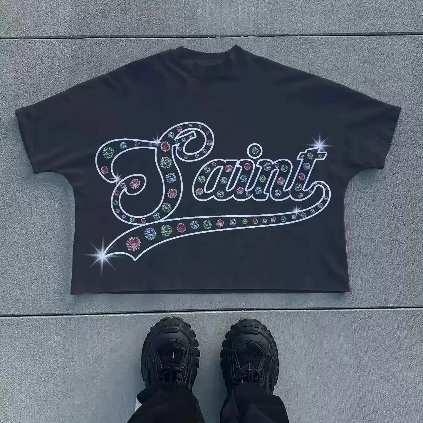 Hip Hop Trendy Customized Casual T Shirt Men's and Women's Casual T-Shirt Breathable Y2K