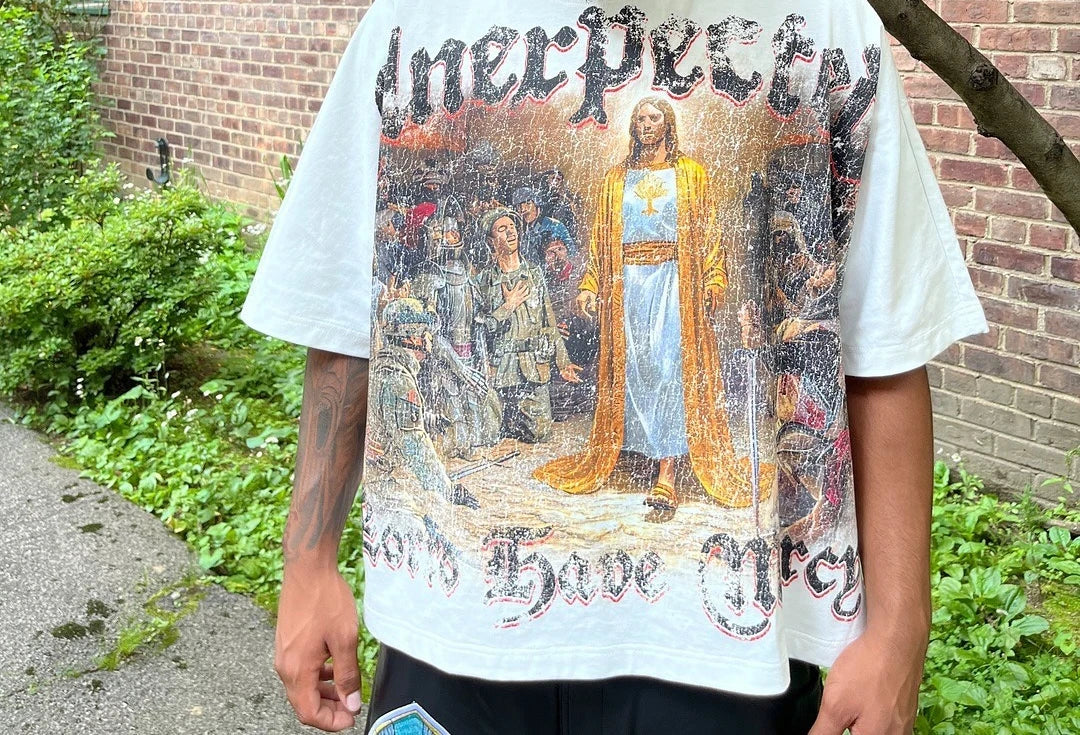 Retro Graphic T Shirt Classic Y2K American Style Man Woman Hip Hop Cotton T Shirt Summer Oversized Short Sleeved Letter Printed