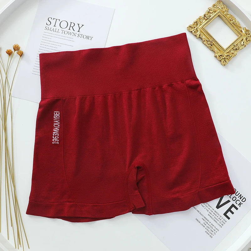 High Waist Shorts Women Hip Push Up Shorts Safety Short Pants Seamless Boxer Panty Female Tummy Control Fitness Underwear