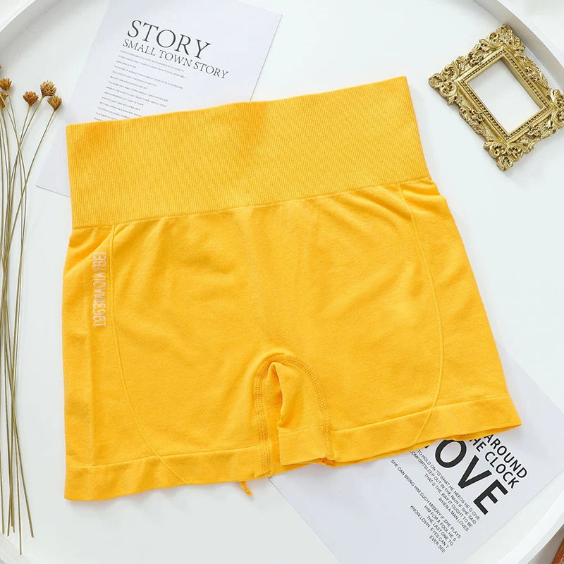 High Waist Shorts Women Hip Push Up Shorts Safety Short Pants Seamless Boxer Panty Female Tummy Control Fitness Underwear