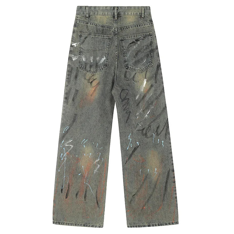 OEM Custom Men's Retro Style Straight Hip Hop Vintage Streetwear Designer Jeans