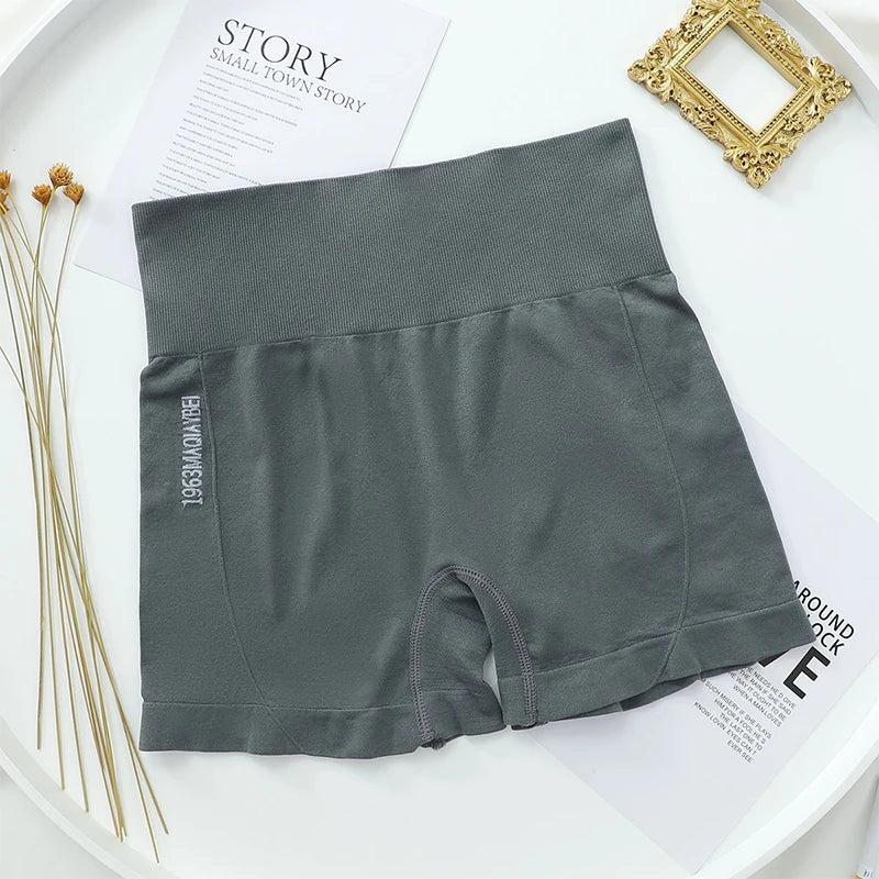 High Waist Shorts Women Hip Push Up Shorts Safety Short Pants Seamless Boxer Panty Female Tummy Control Fitness Underwear