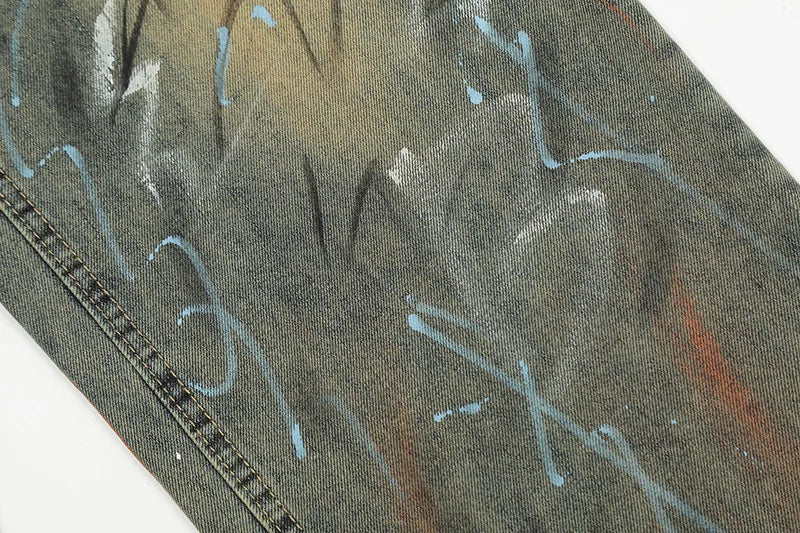 OEM Custom Men's Retro Style Straight Hip Hop Vintage Streetwear Designer Jeans