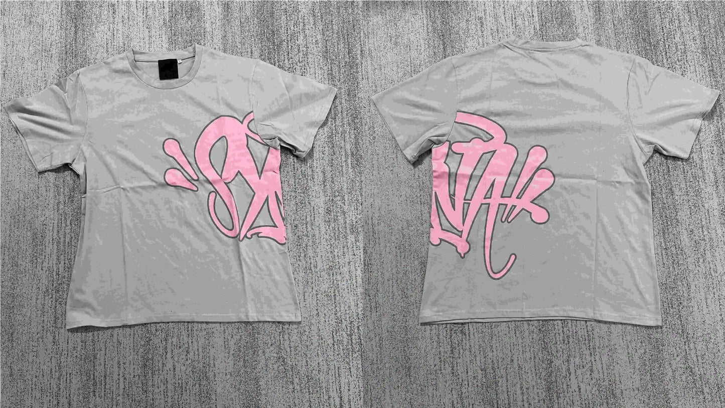 American Fashion Brand SYNA World Short Sleeve Men's and Women's Suits Drill Style High Street Hip Hop Ins Summer Casual Shorts