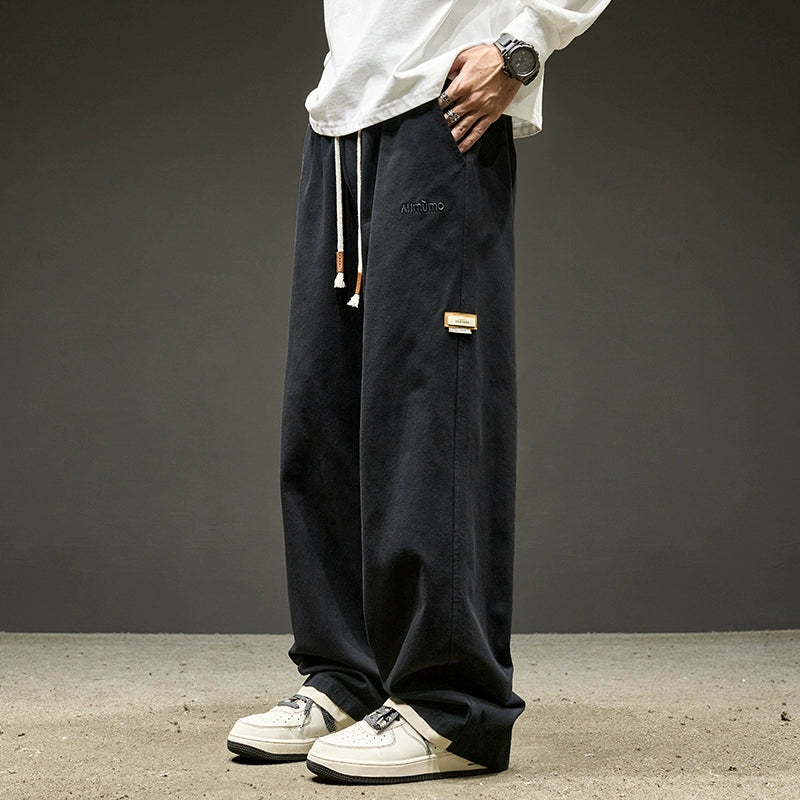 Straight-leg Pants Men Summer Thin Loose American Men's Casual Pants Boys Pants Paratroopers Cargo Pants Men's Pants