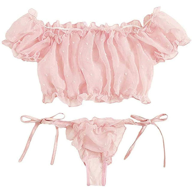 Women Girls Sweet Sexy Casual Short Sleeve Off Shoulder Lace