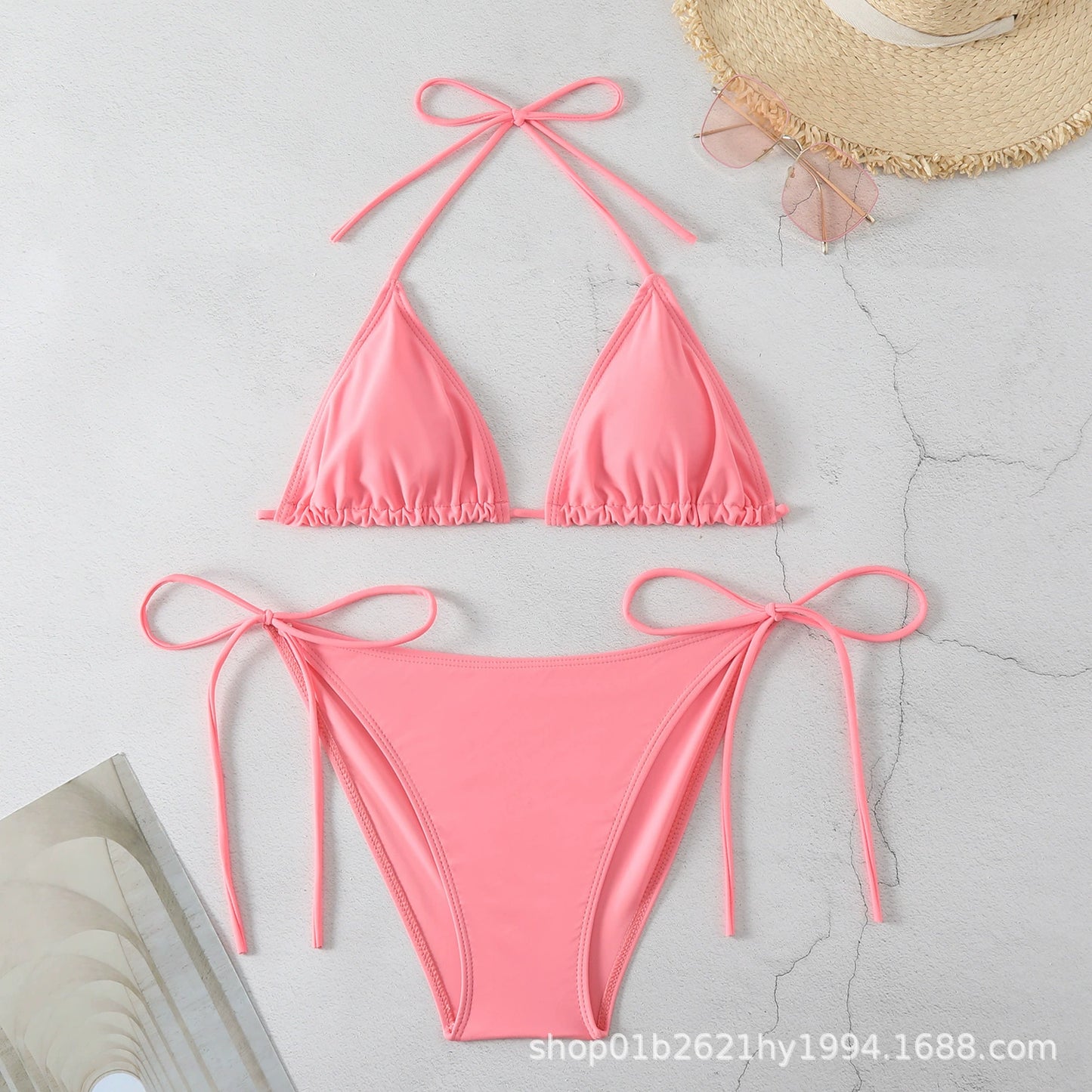 New Swimwear Sexy European and American Bikinis Beach Suit Fashion Split Swimsuit Women in Stock Sexy Bikini