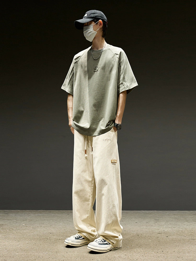 Straight-leg Pants Men Summer Thin Loose American Men's Casual Pants Boys Pants Paratroopers Cargo Pants Men's Pants