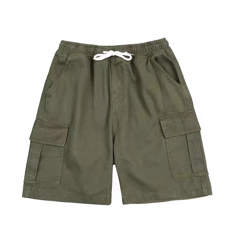 Print round Neck Pure Cotton T-shirt Men's Suit Summer Menswear a Set of Matching Parka Shorts Fashion Short Sleeve T-shirt