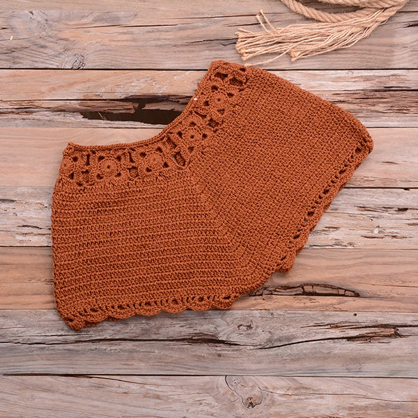 Sexy Halter Tie Knitting Bikini New Beach Crochet Swimwear H