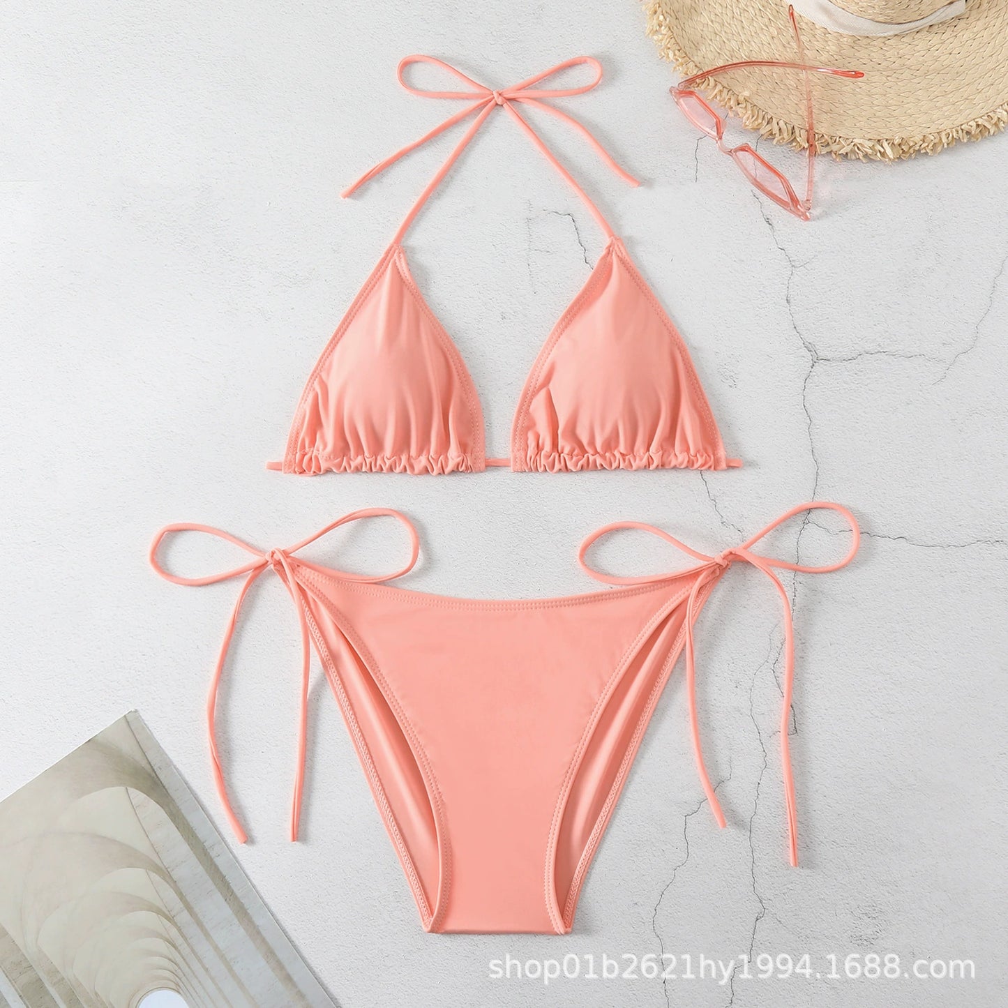 New Swimwear Sexy European and American Bikinis Beach Suit Fashion Split Swimsuit Women in Stock Sexy Bikini