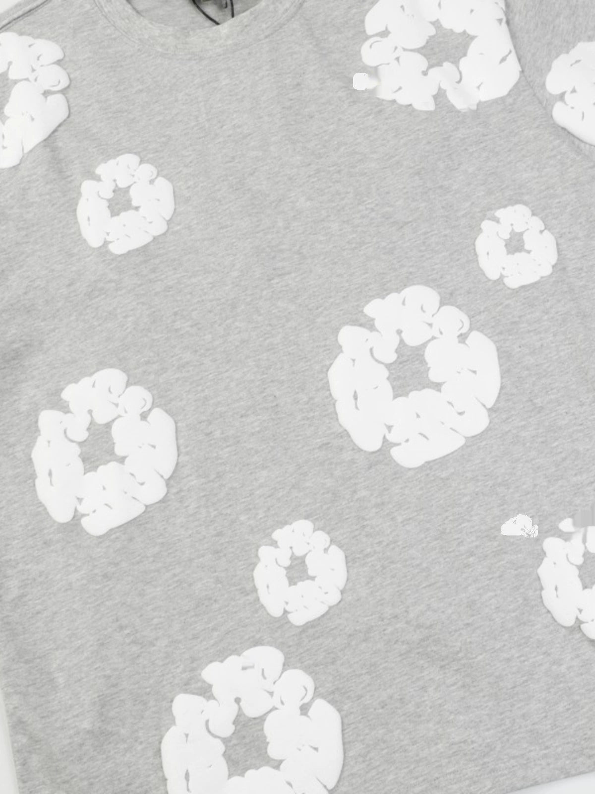 Trendy Denim Kapok Men Casual T-shirt Short Sleeve