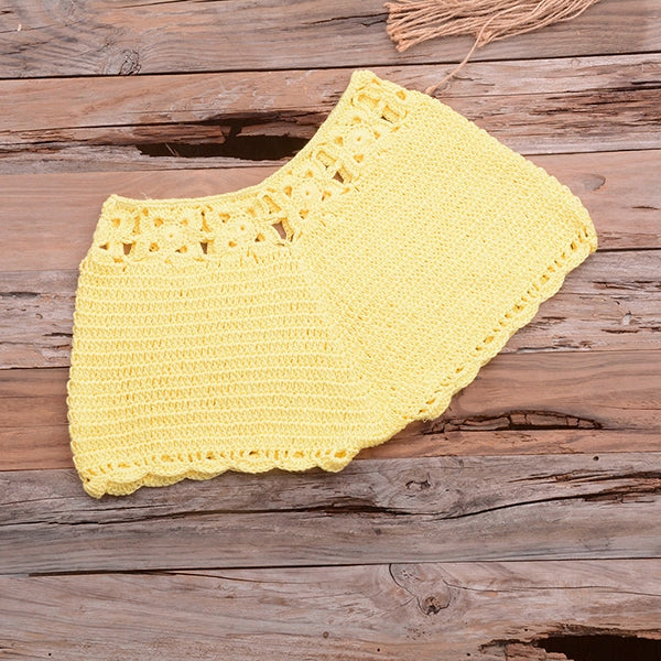 Sexy Halter Tie Knitting Bikini New Beach Crochet Swimwear H