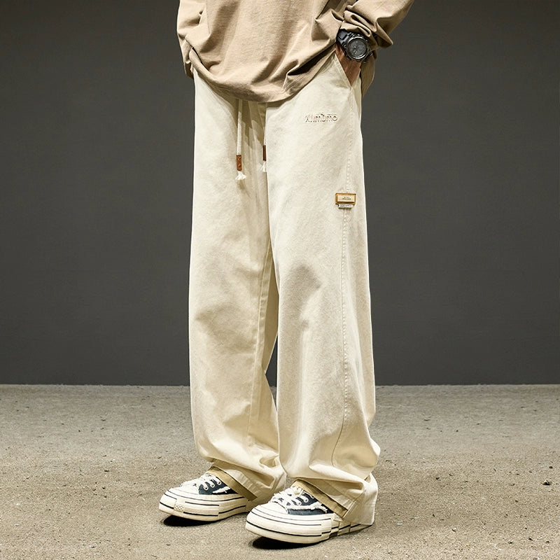 Straight-leg Pants Men Summer Thin Loose American Men's Casual Pants Boys Pants Paratroopers Cargo Pants Men's Pants