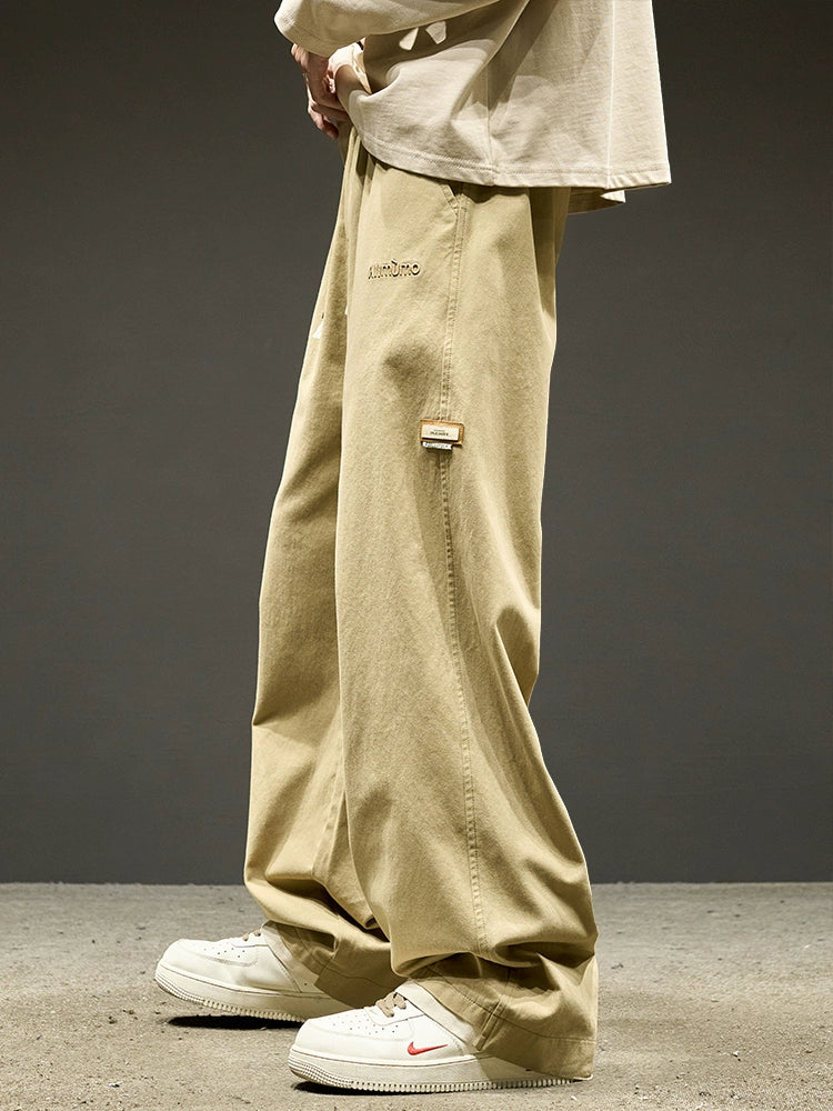 Straight-leg Pants Men Summer Thin Loose American Men's Casual Pants Boys Pants Paratroopers Cargo Pants Men's Pants