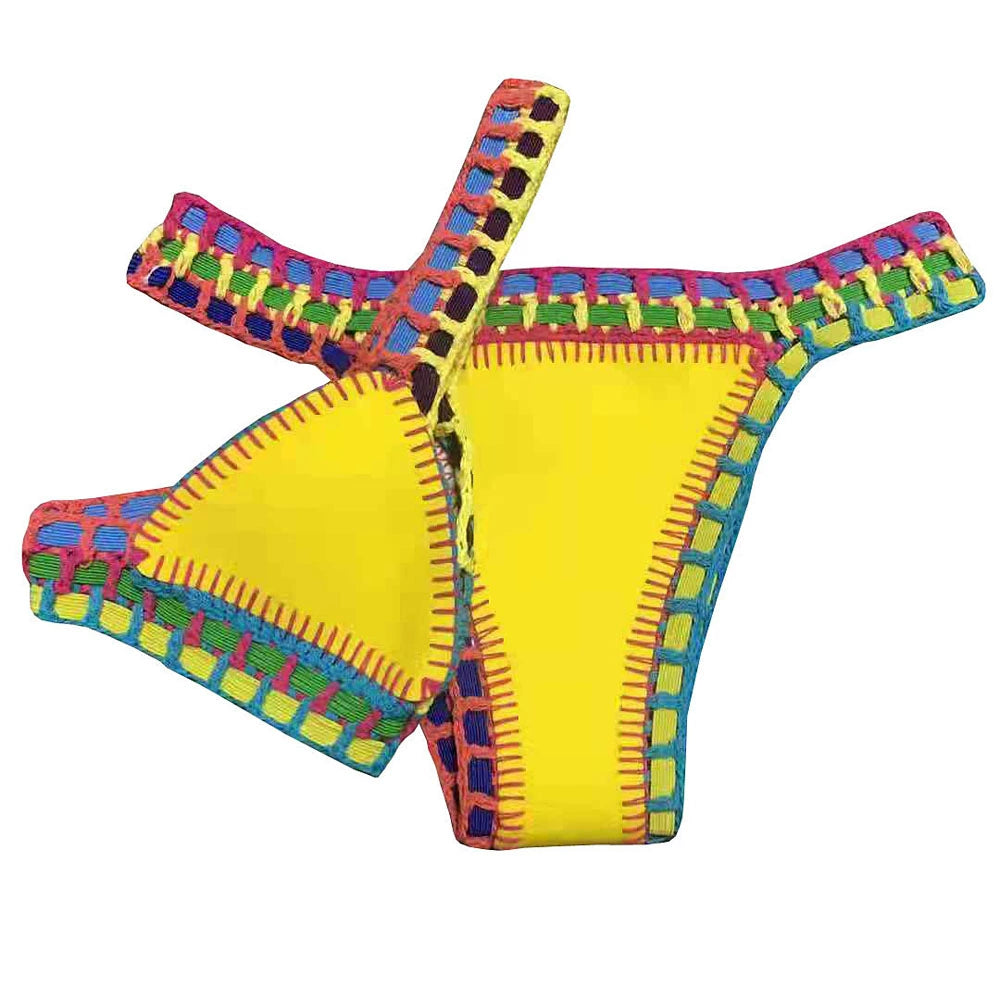 Women Bikini Set Reversible Swimwear Beachwear Sexy Low Wais