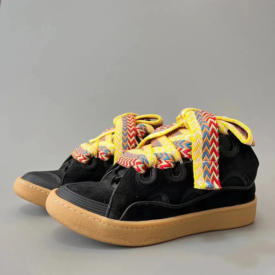 Chaussures en dentelle rondes pour femmes, recommande d'augmenter les chaussures mixtes, documents, Parker, mode décontractée