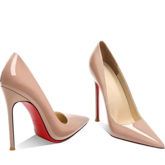 2025 Brand Women's Shoes Shallow  High Heels Fashion Solid Beach  Pumps  Sexy Pointed Toe Heels Zapatos Mujer