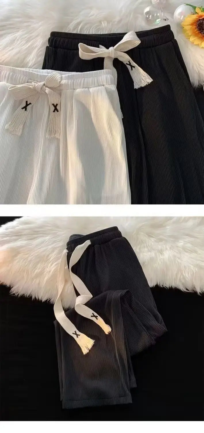 Summer Men's Lightweight Ice Silk Casual Pants