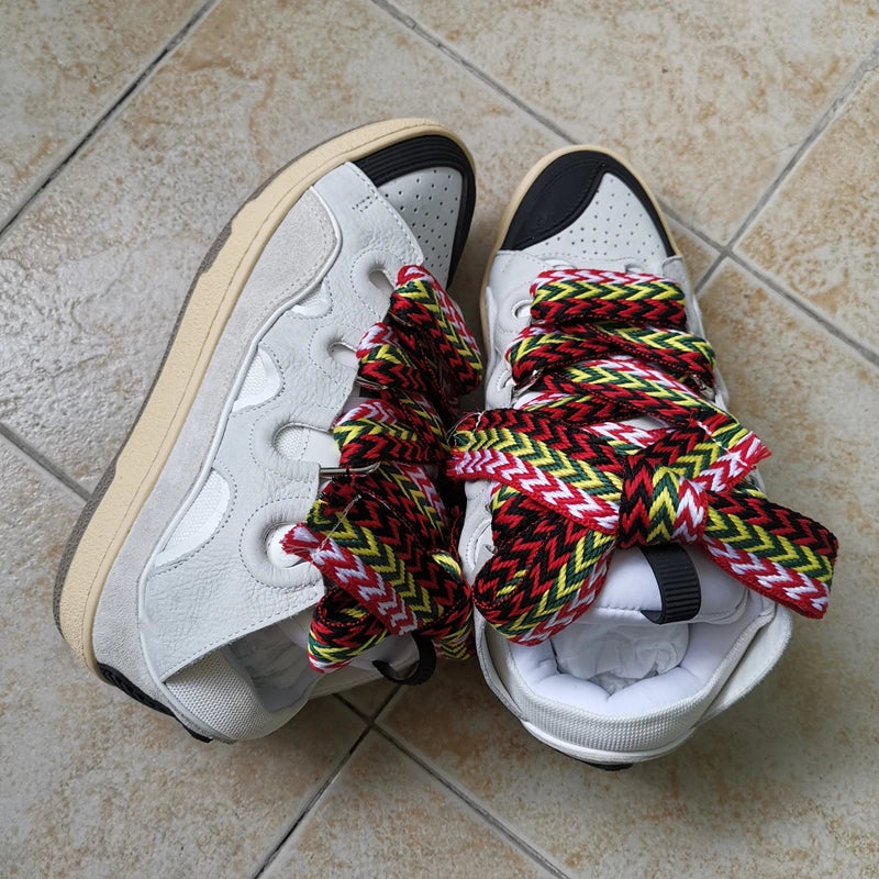 Chaussures en dentelle rondes pour femmes, recommande d'augmenter les chaussures mixtes, documents, Parker, mode décontractée