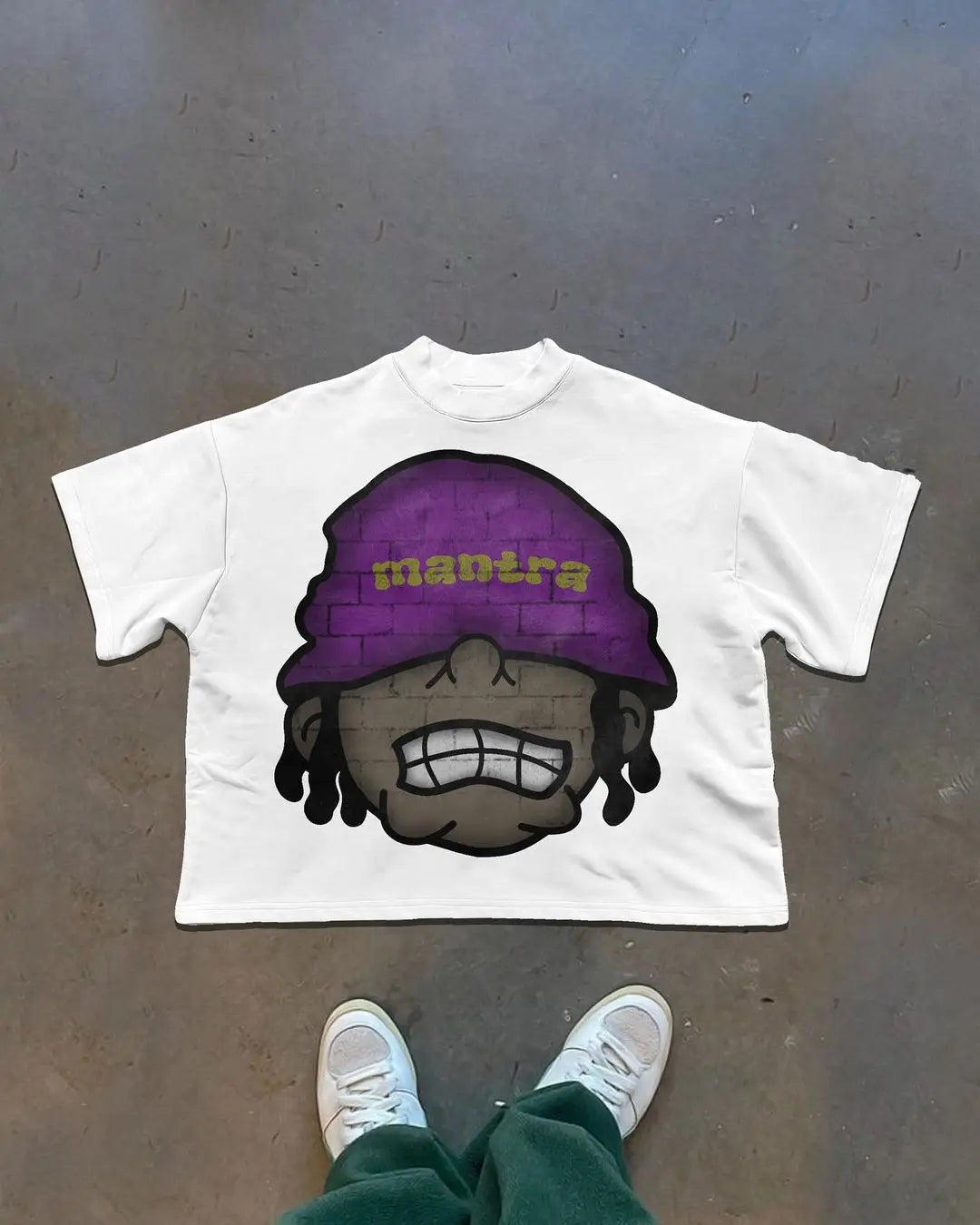 Y2k retro new hip-hop pattern printed men oversized T-shirt street short sleeved casual punk couple top harajuku y2k top