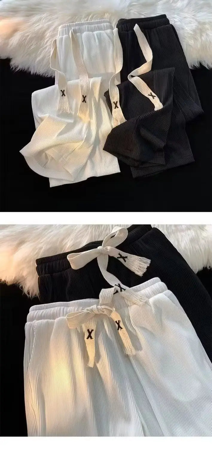 Summer Men's Lightweight Ice Silk Casual Pants