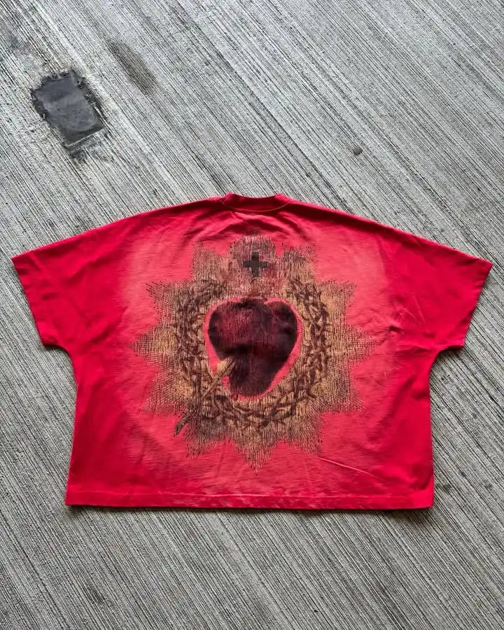 Retro Graphic T Shirt Classic Y2K American Style Man Woman Hip Hop Cotton T Shirt Summer Oversized Short Sleeved Letter Printed