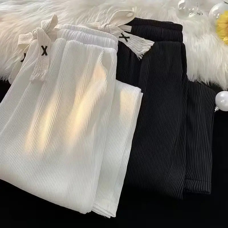 Summer Men's Lightweight Ice Silk Casual Pants