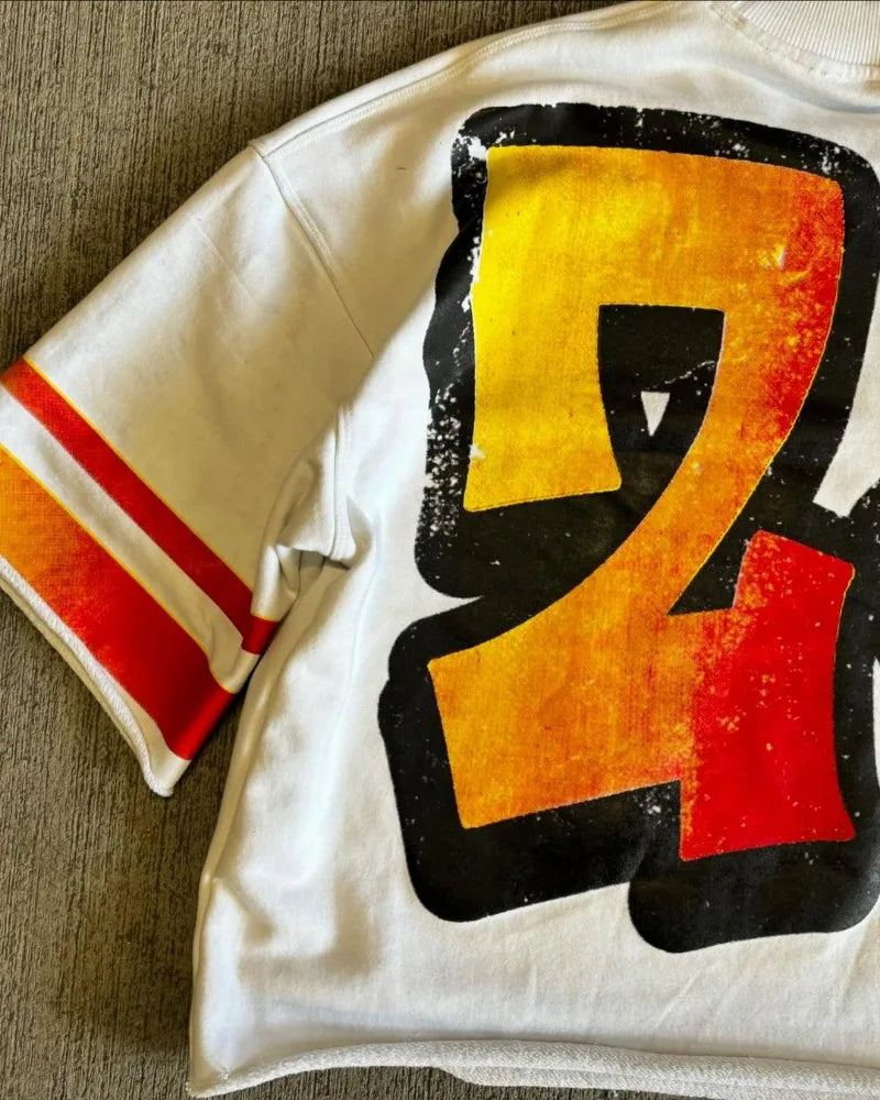 Harajuku Trendy High Street Clothing Fashion Anime Letter Print Half-sleeved Tops Men Y2k Loose Casual Oversized T-shirts Women