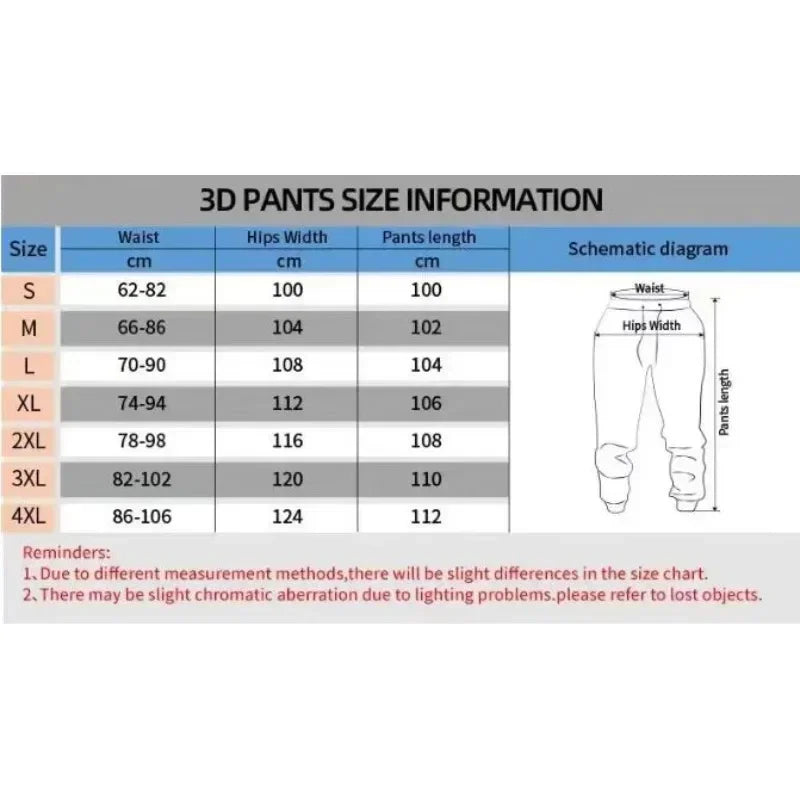 Men's Pants Y2k Flared Hip Hop Men Loose 3D Print Trousers Casual Sweatpants Mid Waist Sporty Female Streetwear Vintage moto