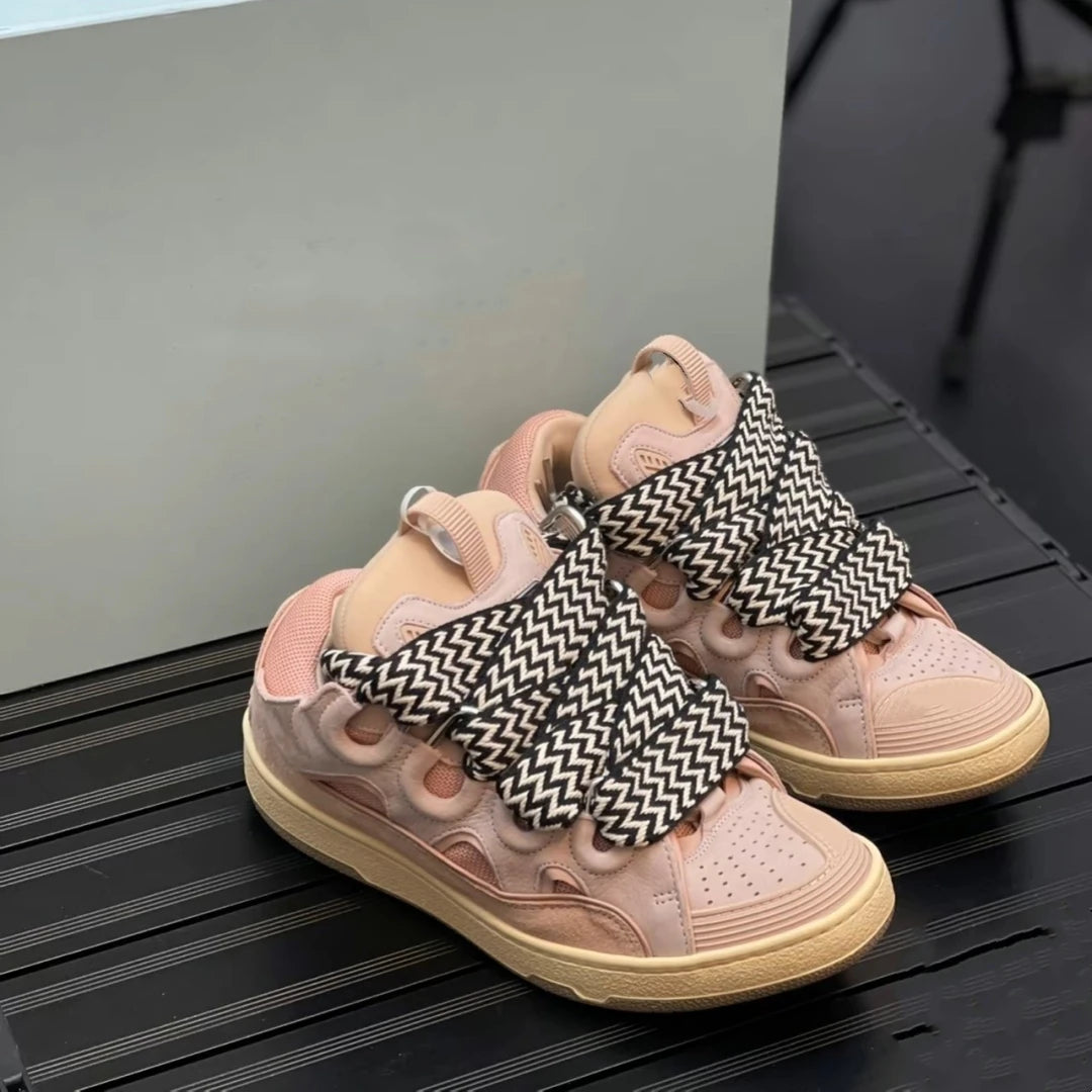 Chaussures en dentelle rondes pour femmes, recommande d'augmenter les chaussures mixtes, documents, Parker, mode décontractée