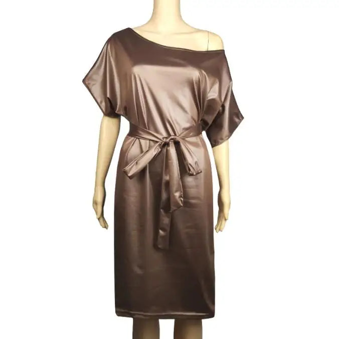 Casual Dresses Black Asymmetrical Sexy Faux Leather Bodycon Dress Women Summer Long Sleeve Knee Length Pencil