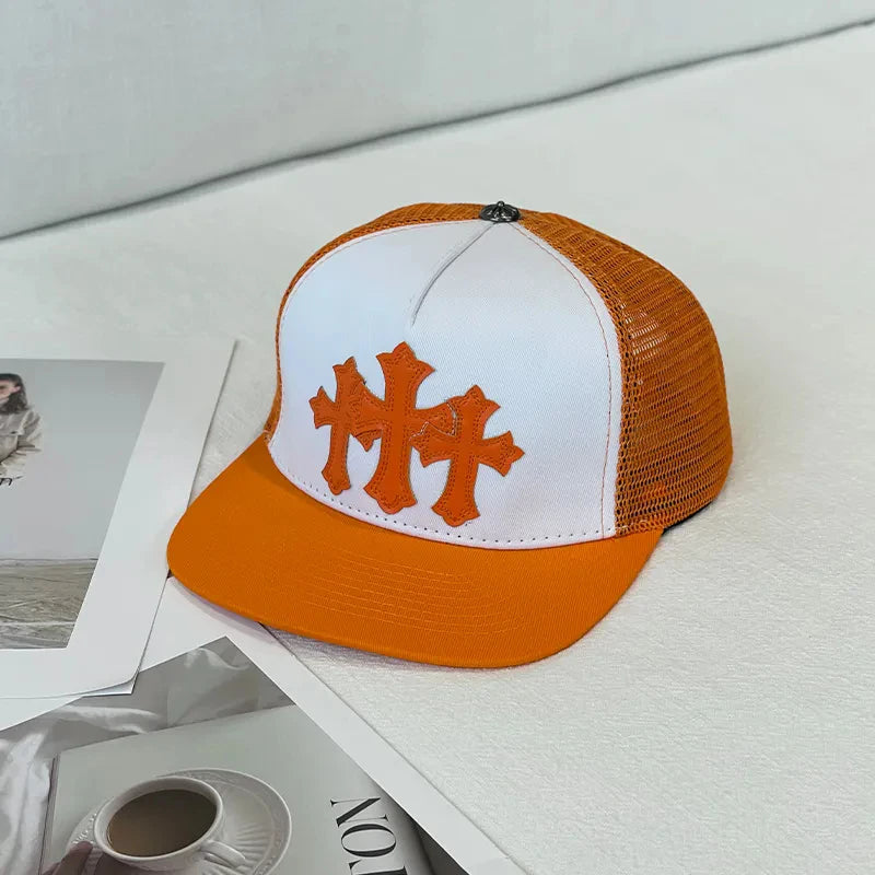 2025 New embroidered net cap for men and women outdoor sun protection baseball cap, versatile for spring and summer baseball cap