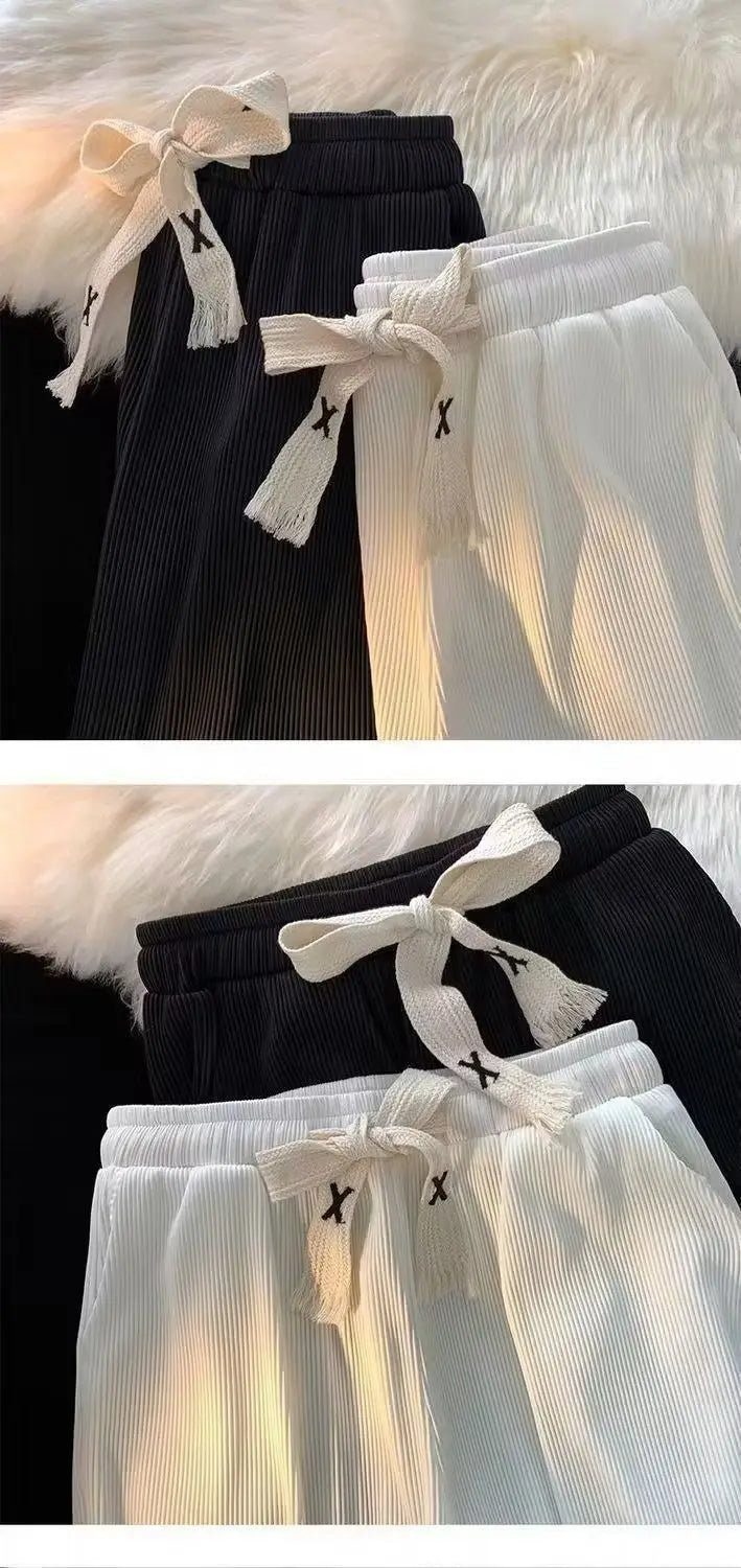 Summer Men's Lightweight Ice Silk Casual Pants