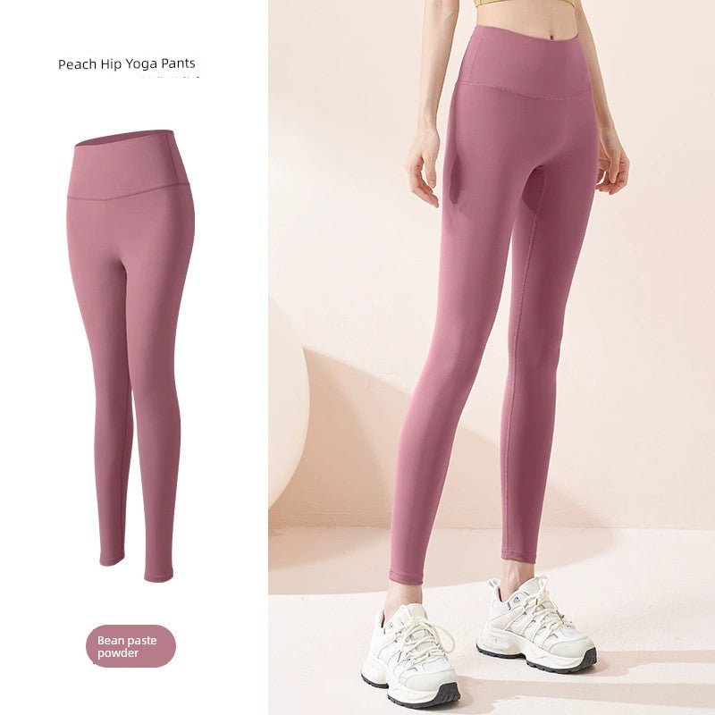 Yoga Pants Women's Spring & Fall Seamless Nude Feel Outwear Hip Raise High Waist Plus Size Exercise Yoga Clothes Pants Women 2025 New Arrival