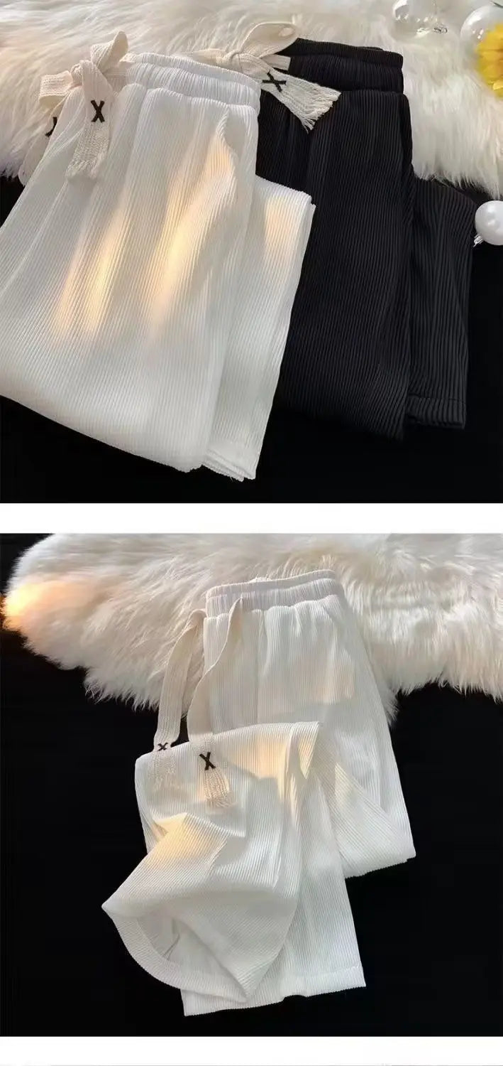 Summer Men's Lightweight Ice Silk Casual Pants