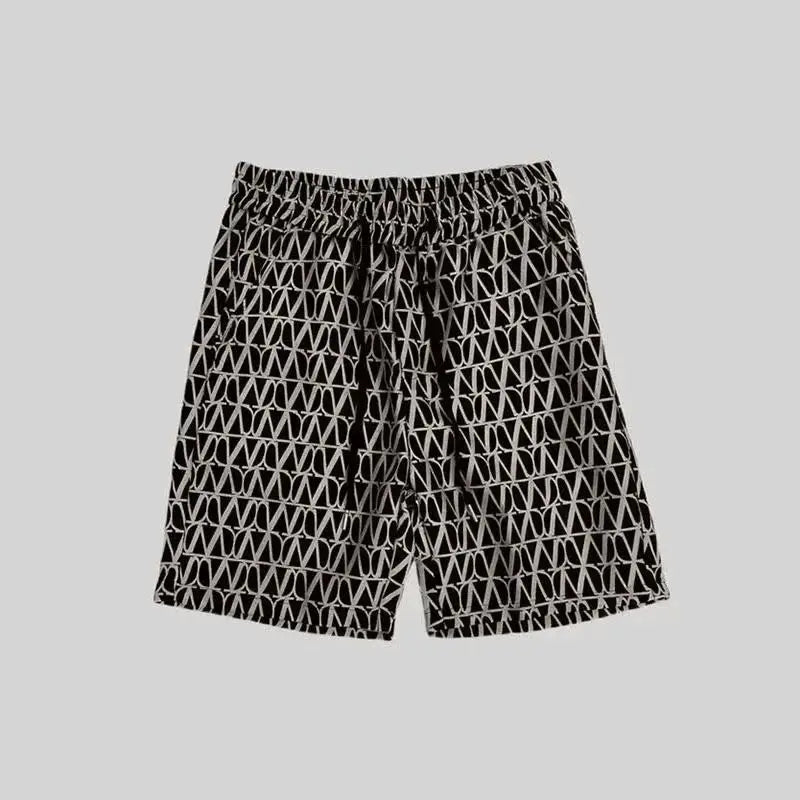 2025 Versatile high-end casual shorts for men, summer thin capre pants, men's trendy brand, trendy light luxury straight pants