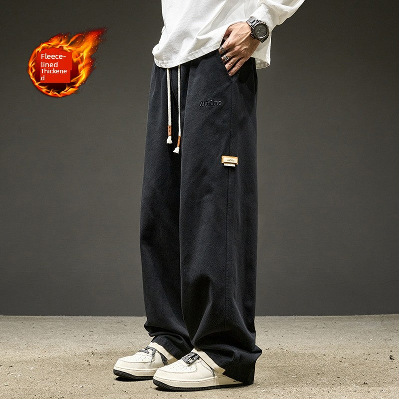 Straight-leg Pants Men Summer Thin Loose American Men's Casual Pants Boys Pants Paratroopers Cargo Pants Men's Pants