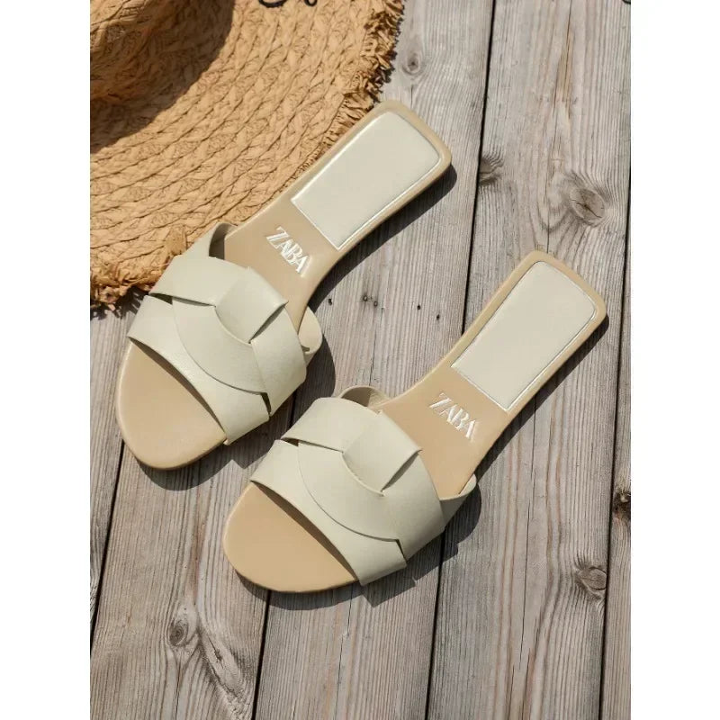 Designer Woman Flat Slippers Luxury Designer Sandals Casual Bottom Slippers Summer Women Sandals New Shoes for Women