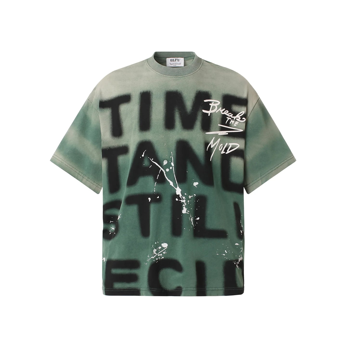 Hip Hop T-Shirt Men Streetwear 2025 Letter Graffiti Tie Dye T Shirt Harajuku Cotton Unisex Tops Tees Y2K Clothing