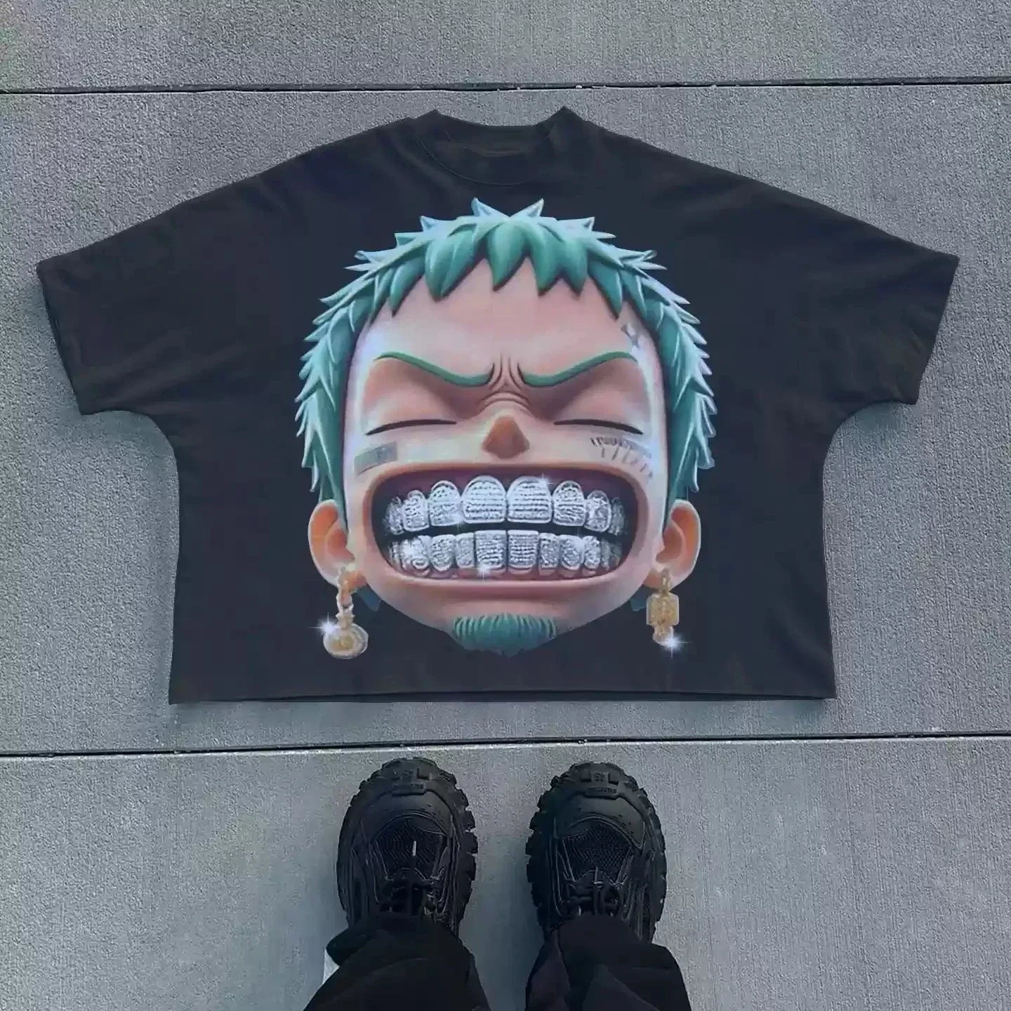 Hip Hop Trendy Customized Casual T Shirt Men's and Women's Casual T-Shirt Breathable Y2K