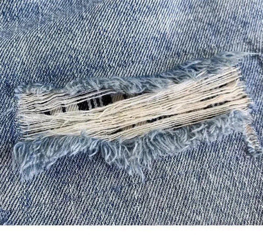 Drawstring Elastic Waist Denim Shorts Men's Washed Loose Straight Versatile Summer Mid-Length Japanese Style half Trousers