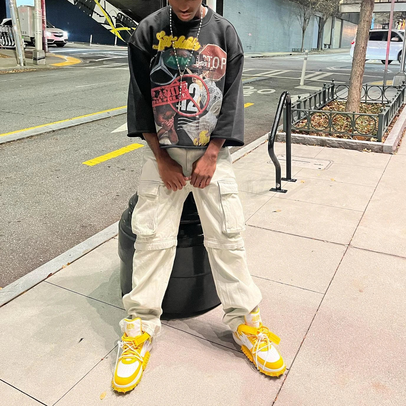 New Street Trend Men and Women Pure Cotton Large Pattern Print Design Shirt Harajuku Hip Hop Fashion Y2K Oversized Loose T Shirt