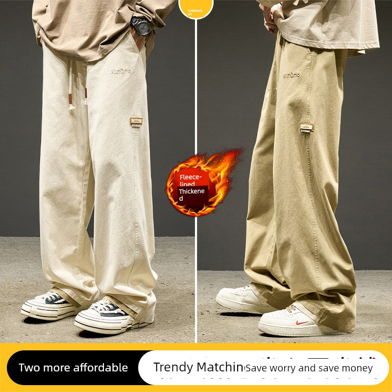 Straight-leg Pants Men Summer Thin Loose American Men's Casual Pants Boys Pants Paratroopers Cargo Pants Men's Pants