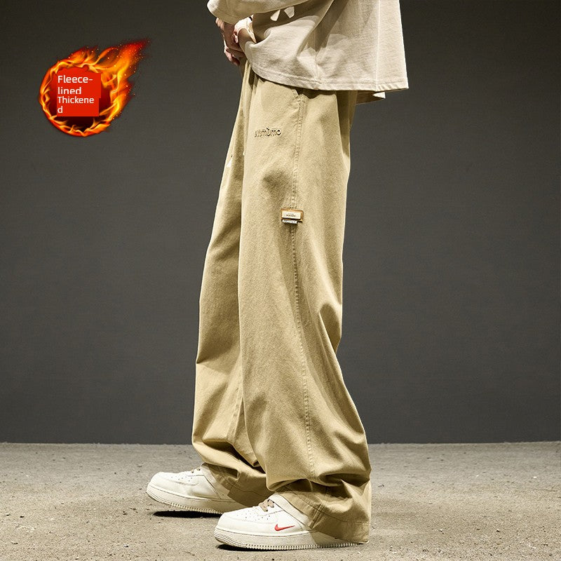 Straight-leg Pants Men Summer Thin Loose American Men's Casual Pants Boys Pants Paratroopers Cargo Pants Men's Pants