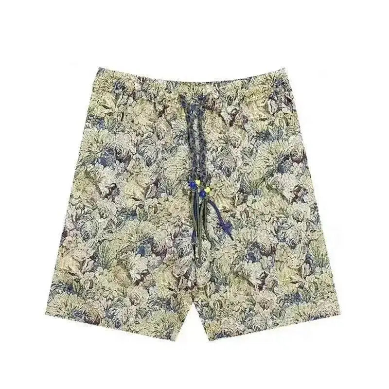 2025 Versatile high-end casual shorts for men, summer thin capre pants, men's trendy brand, trendy light luxury straight pants