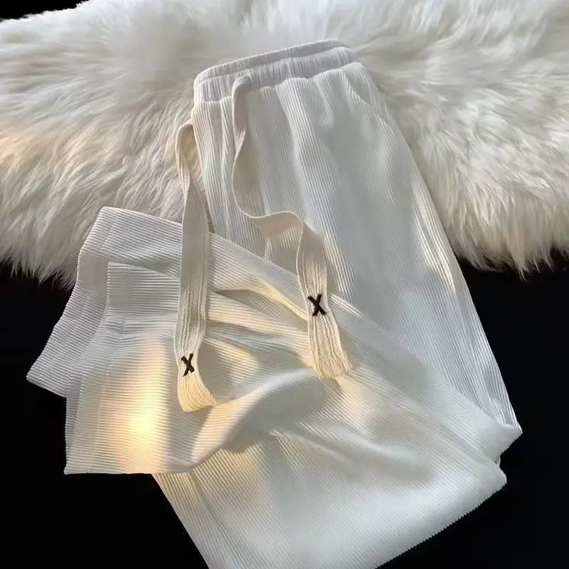 Summer Men's Lightweight Ice Silk Casual Pants